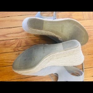 Fabiolas Shoes - Fabiolas gray suede wedge espadrille gladiator 39 Fabiolas Shoes - Fabiolas gray suede wedge espadrille gladiator 39